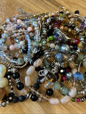 Bundle of bracelets! Over 1 pound… several stone bracelets included